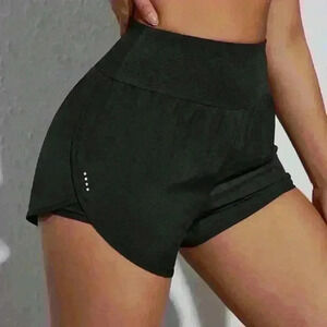 High-Waisted Black Women's Shorts